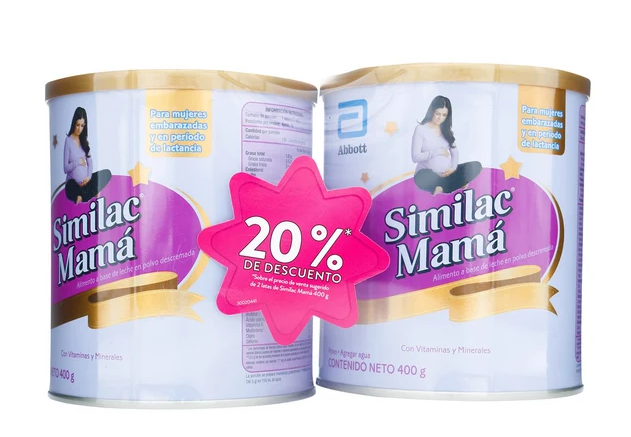 Leche Similac Mamá en Polvo para Embarazadas 400 g x2